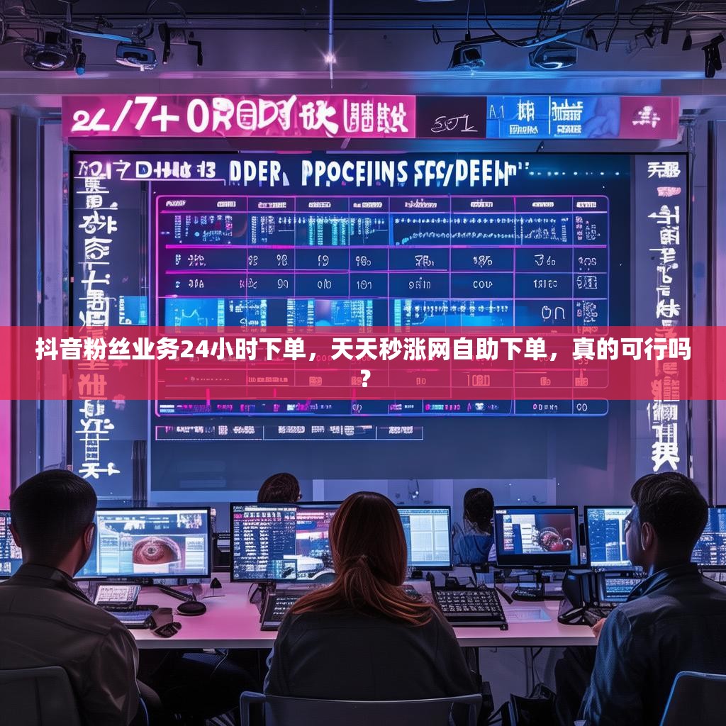 抖音粉丝业务24小时下单，天天秒涨网自助下单，真的可行吗？