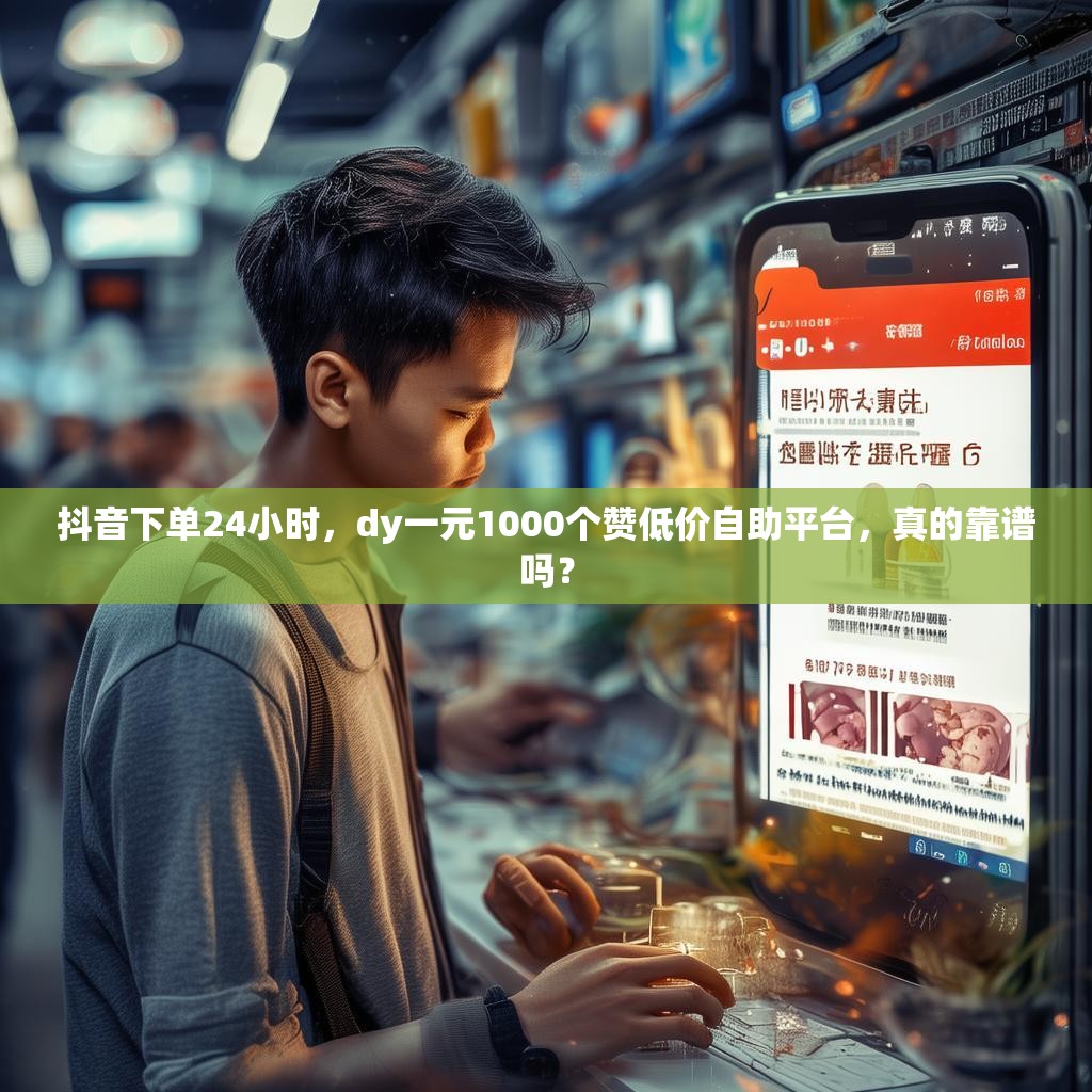 抖音下单24小时，dy一元1000个赞低价自助平台，真的靠谱吗？