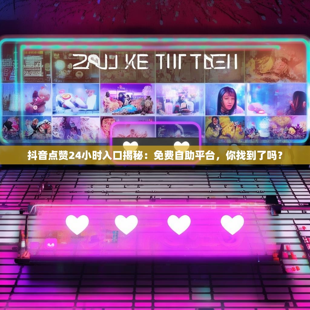 抖音点赞24小时入口揭秘：免费自助平台，你找到了吗？