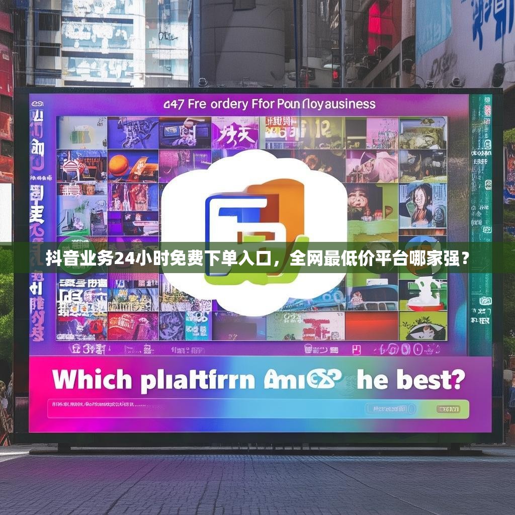 抖音业务24小时免费下单入口,全网最低价平台哪家强? 抖音业务24小时免费下单入口,全网最低价平台哪家强?