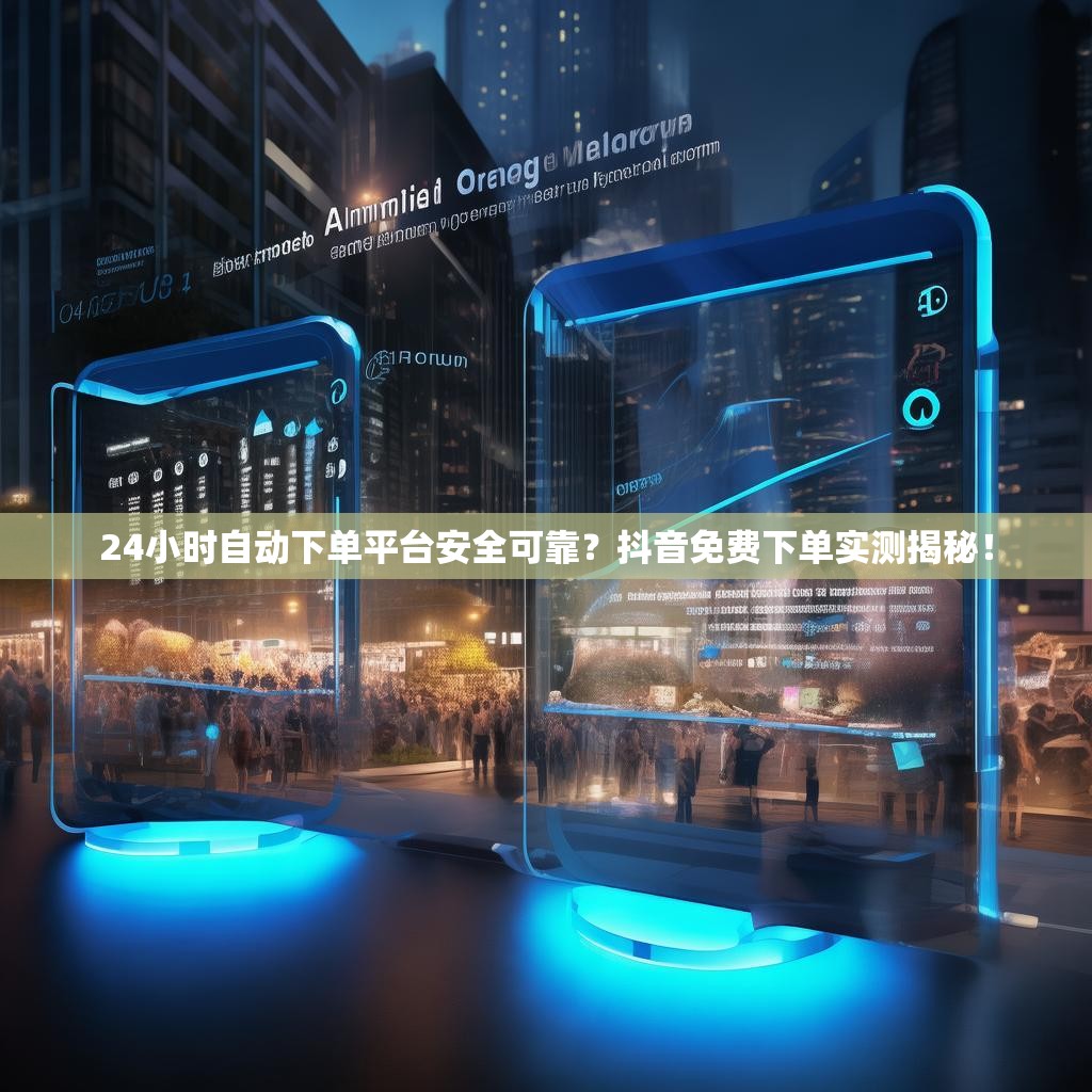 24小时自动下单平台安全可靠？抖音免费下单实测揭秘！